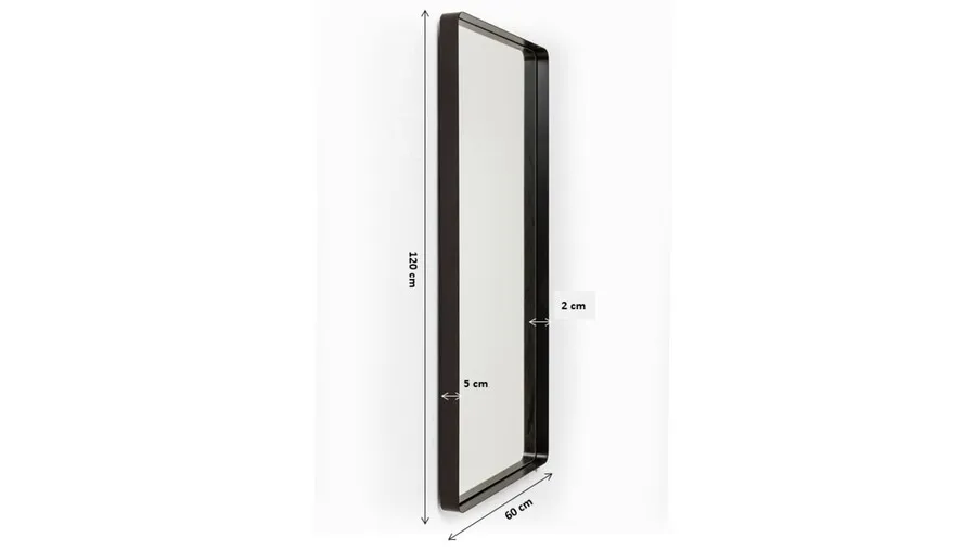 Lustro OMBRA 60x120 - czarny