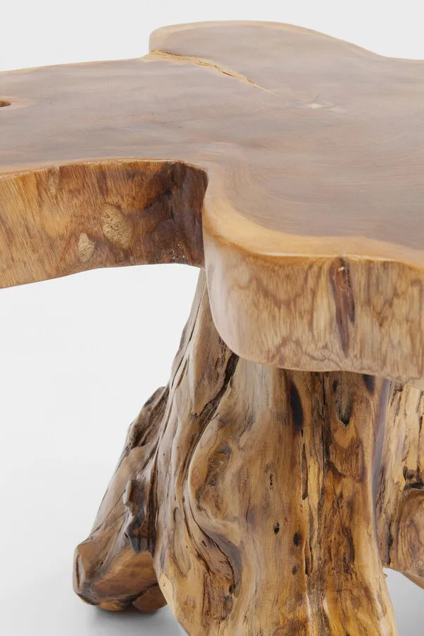Stolik drewniany TREE BIG 50x50 - naturalny