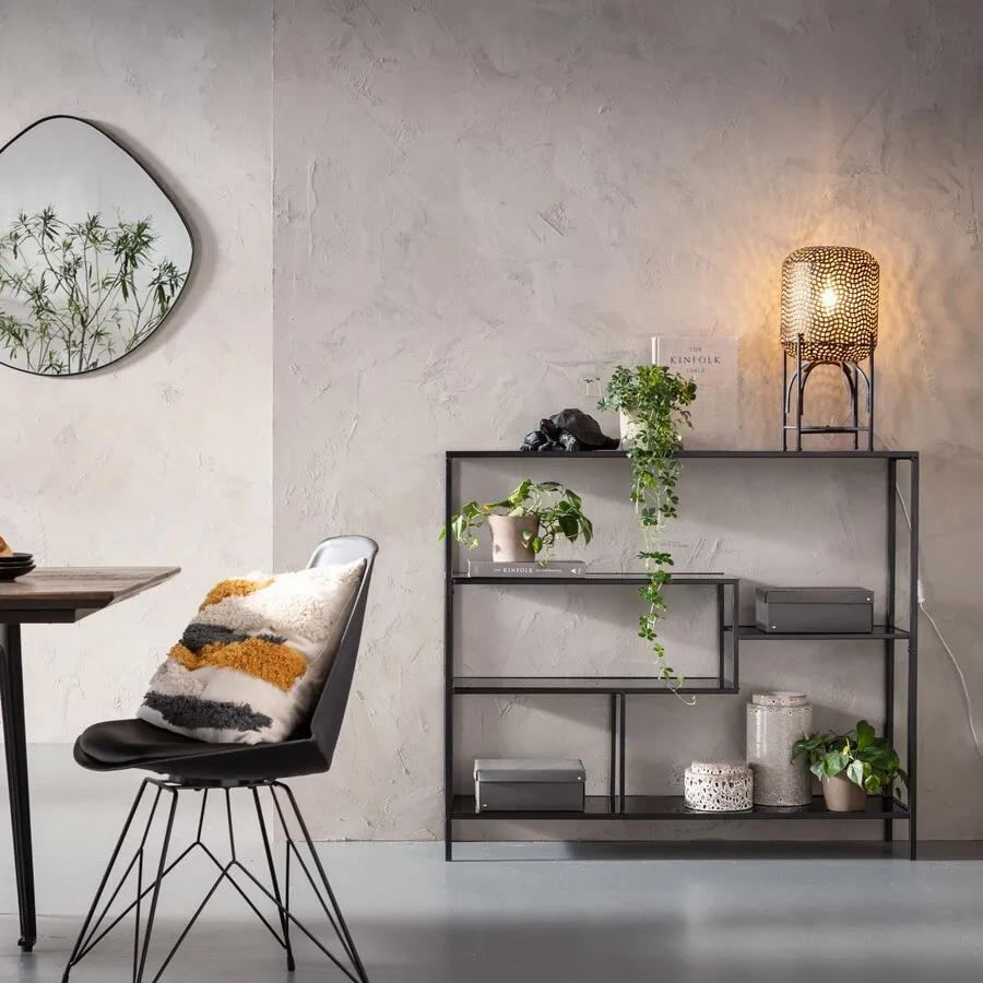 Regał LOFT 115x100 - czarny