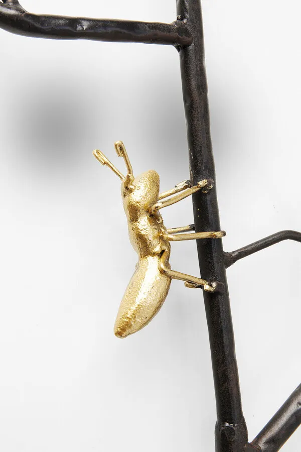 Wieszak ścienny ANTS ON A TREE - czarny