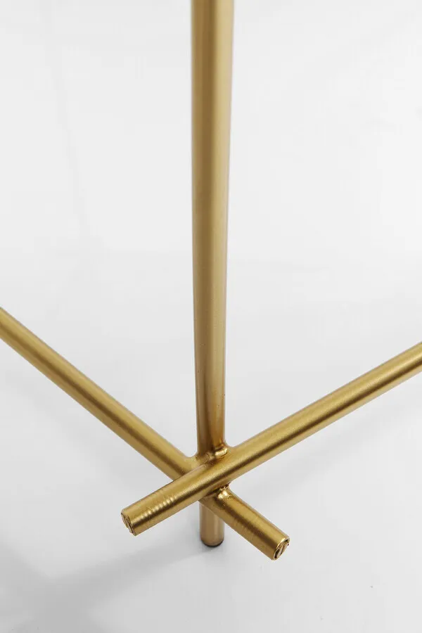 Stolik kawowy MYSTIC PENTAGON 66x62 - szary/złoty