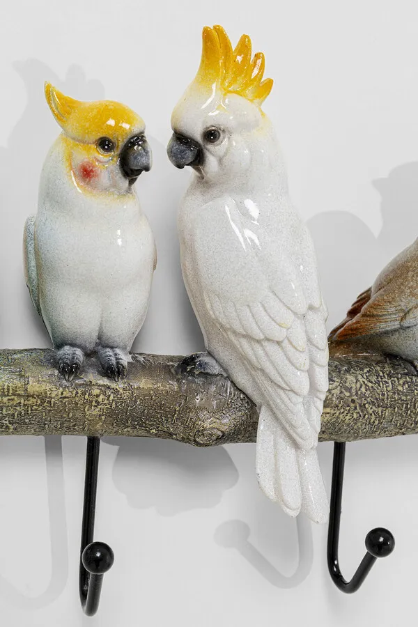 Wieszak ścienny EXOTIC BIRDS - multikolor