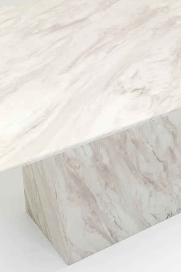 Stół ARTISTICO MARBLE 160x90 - biały