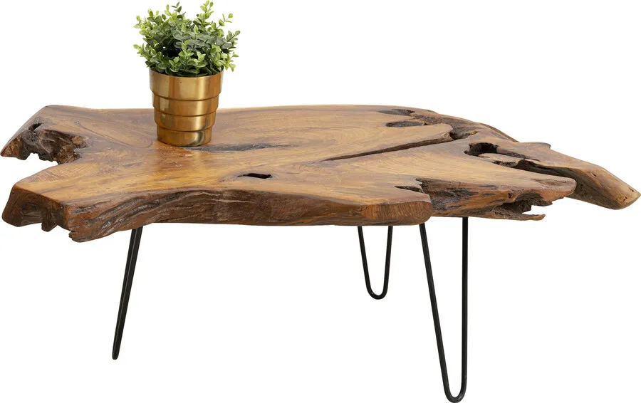 Stolik kawowy ASPEN 100x60 - naturalny/czarny