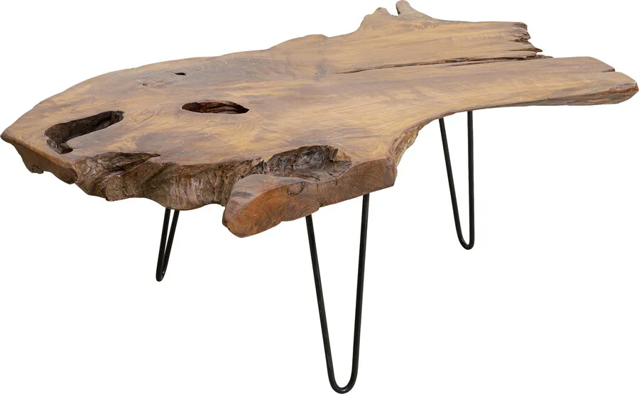 Stolik kawowy ASPEN 100x60 - naturalny/czarny