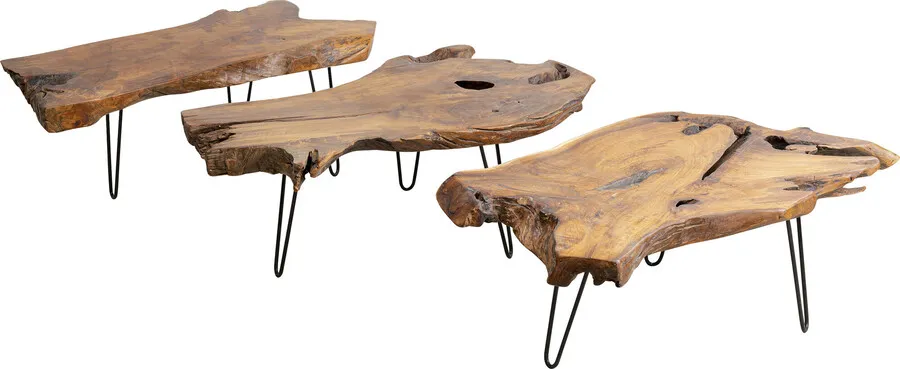 Stolik kawowy ASPEN 100x60 - naturalny/czarny