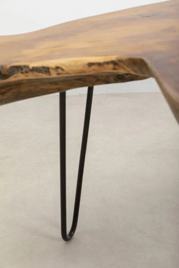 Stolik kawowy ASPEN 100x60 - naturalny/czarny