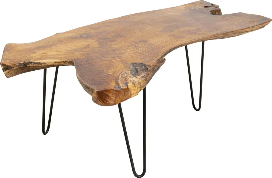 Stolik kawowy ASPEN 100x60 - naturalny/czarny