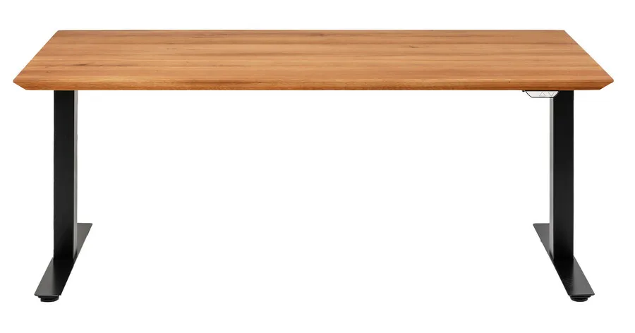 Biurko SYMPHONY 180x90 z elektryczną regulacją wysokości - dąb/czarny