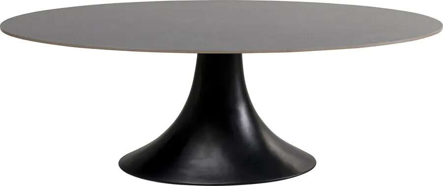 Stół owalny GRANDE POSSIBILITA 220x120 - czarny