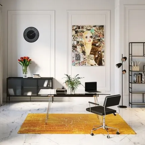 Podstawa biurka OFFICIA BUREAU 115x68 - srebrny