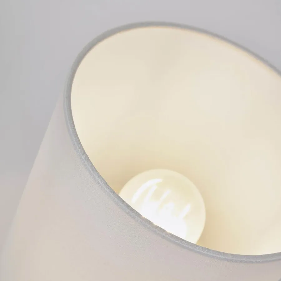 Lampa stołowa ESHE - biały/terakota