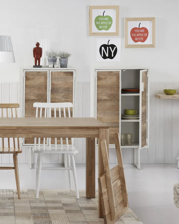 Stół rozkładany drewniany ISBEL 140/220x90 - dąb naturalny