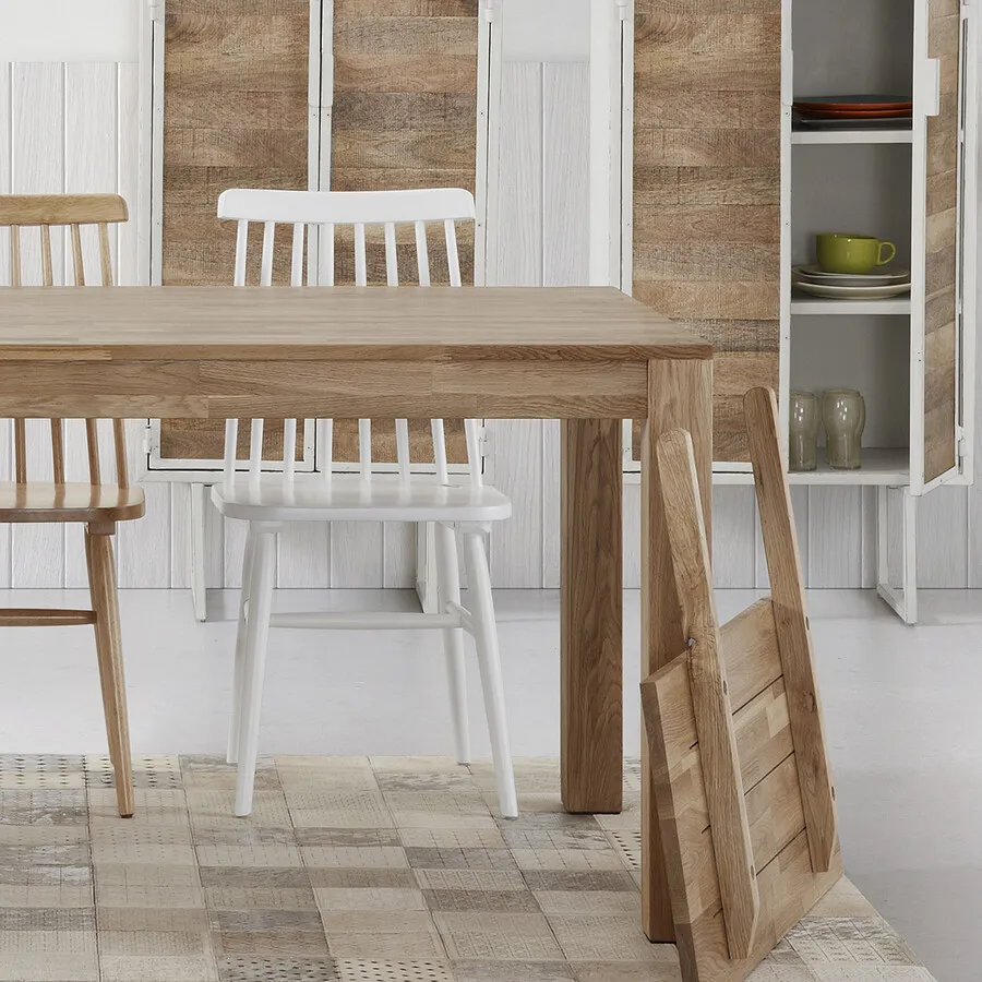 Stół rozkładany drewniany ISBEL 140/220x90 - dąb naturalny