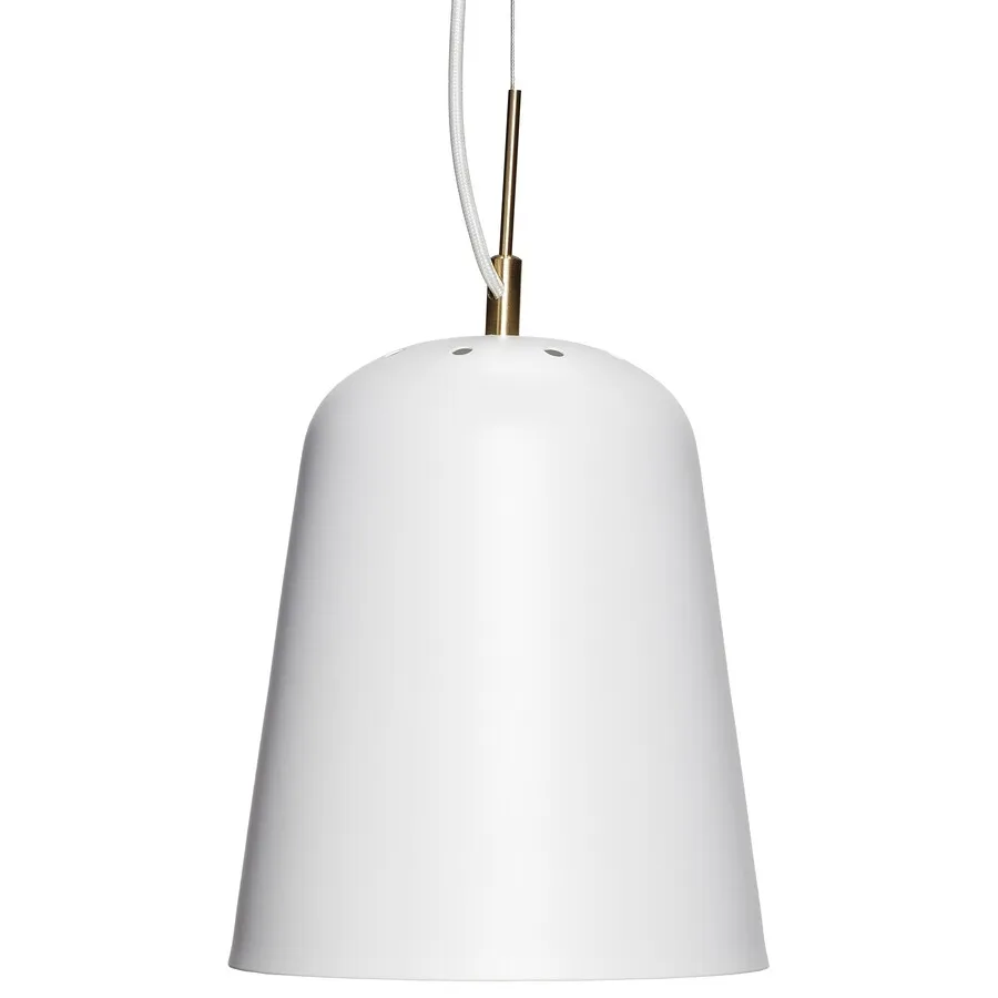 Lampa wisząca metalowa - biały