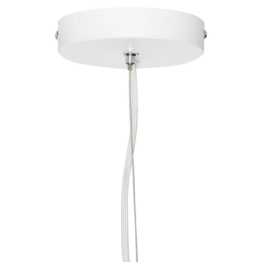 Lampa wisząca metalowa - biały