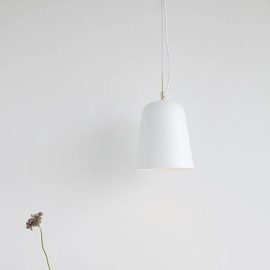 Lampa wisząca metalowa - biały