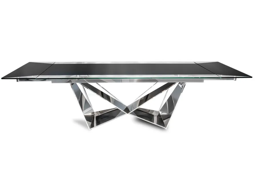 Stół rozkładany CT2099 210/290x75 - czarny/srebrny