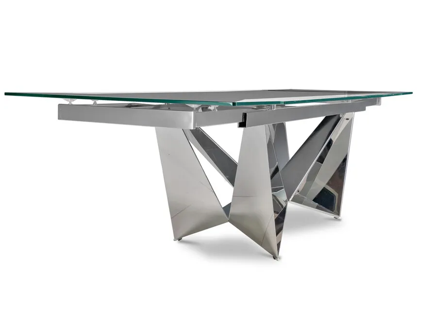 Stół rozkładany CT2099 210/290x75 - czarny/srebrny