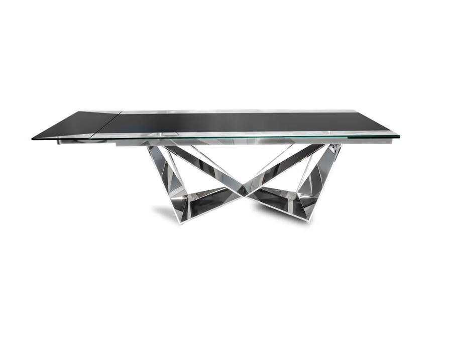 Stół rozkładany CT2099 210/290x75 - czarny/srebrny