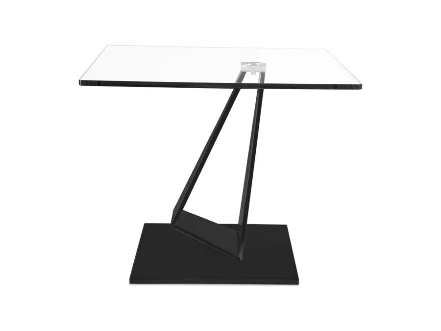Designerski stolik CT206SN - transparentny/czarny