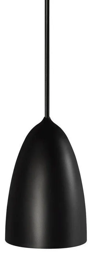 Lampa wisząca metalowa czarna Ø10x15 cm