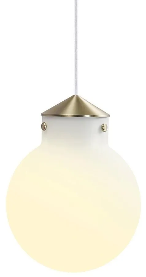 Lampa wisząca biało-złota Ø23x29 cm