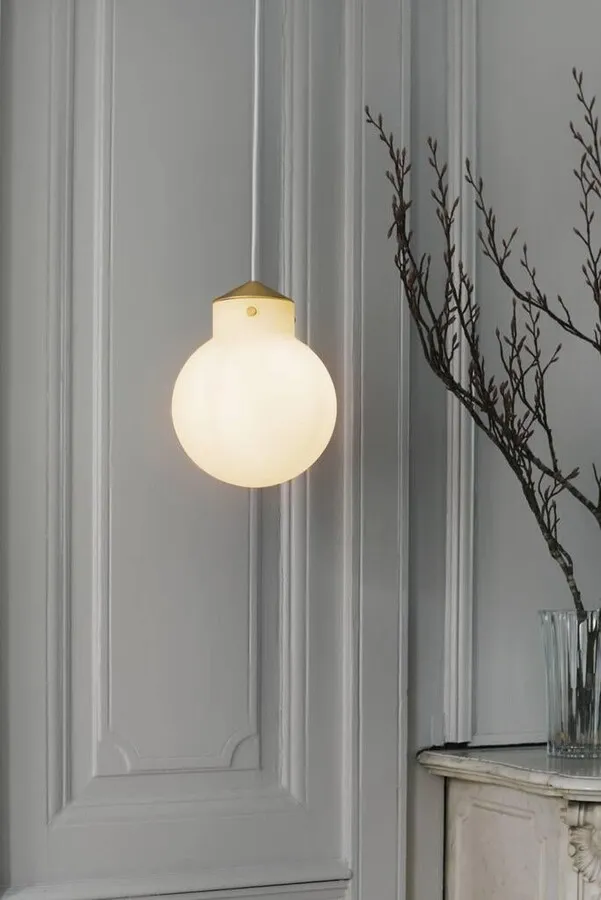 Lampa wisząca biało-złota Ø23x29 cm