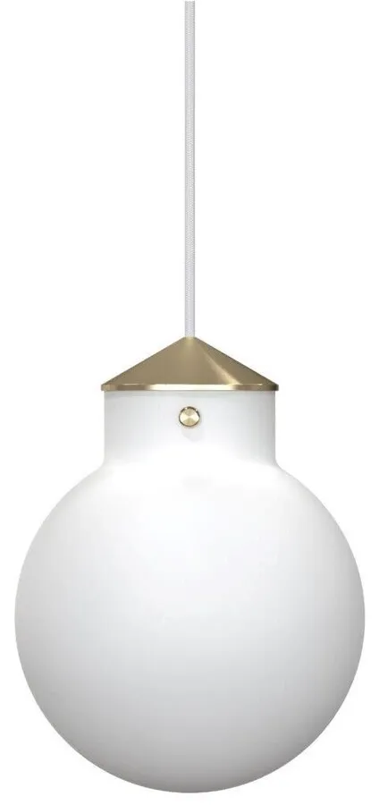 Lampa wisząca biało-złota Ø23x29 cm