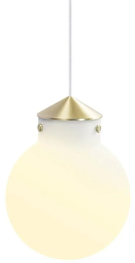 Lampa wisząca biało-złota Ø23x29 cm