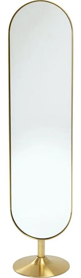 Lustro stojące CURVE 40x170 - mosiądz