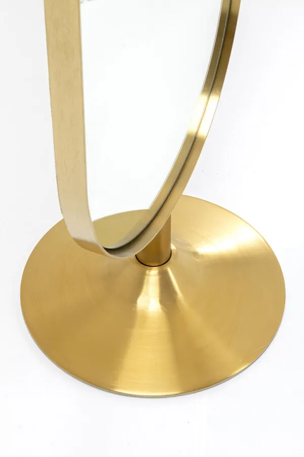Lustro stojące CURVE 40x170 - mosiądz