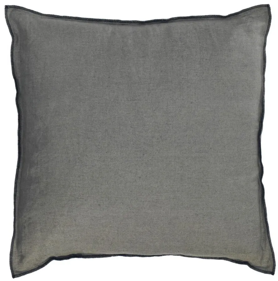 Poszewka lniana szara 45x45 cm