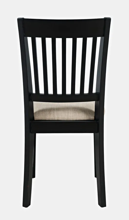 Krzesło tapicerowane AVOLA - czarny