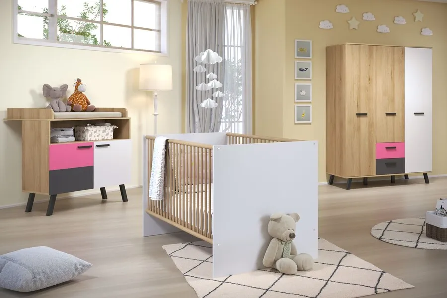 Zestaw mebli dziecięcych MATS BABY 06 - buk bianco/biały