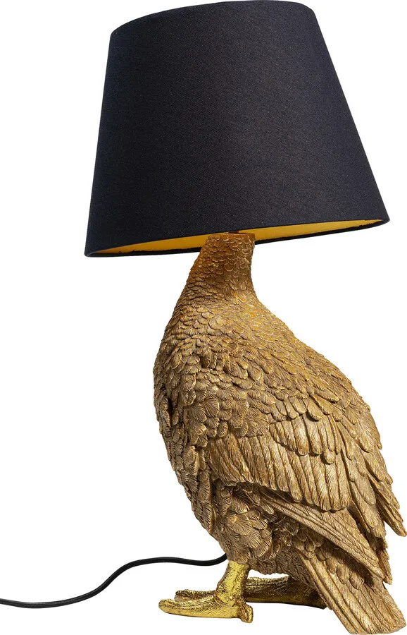 Lampa stołowa ANIMAL DUCK - złoty/czarny