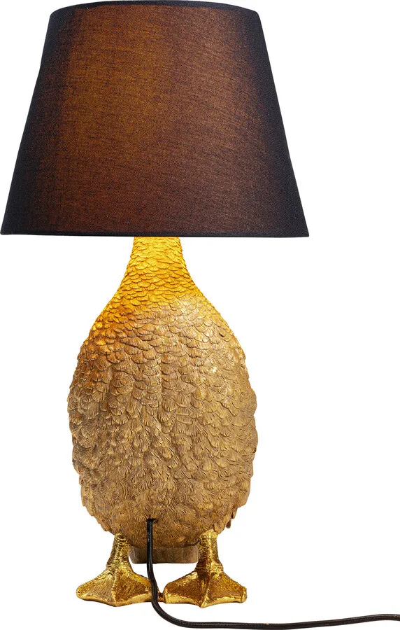 Lampa stołowa ANIMAL DUCK - złoty/czarny