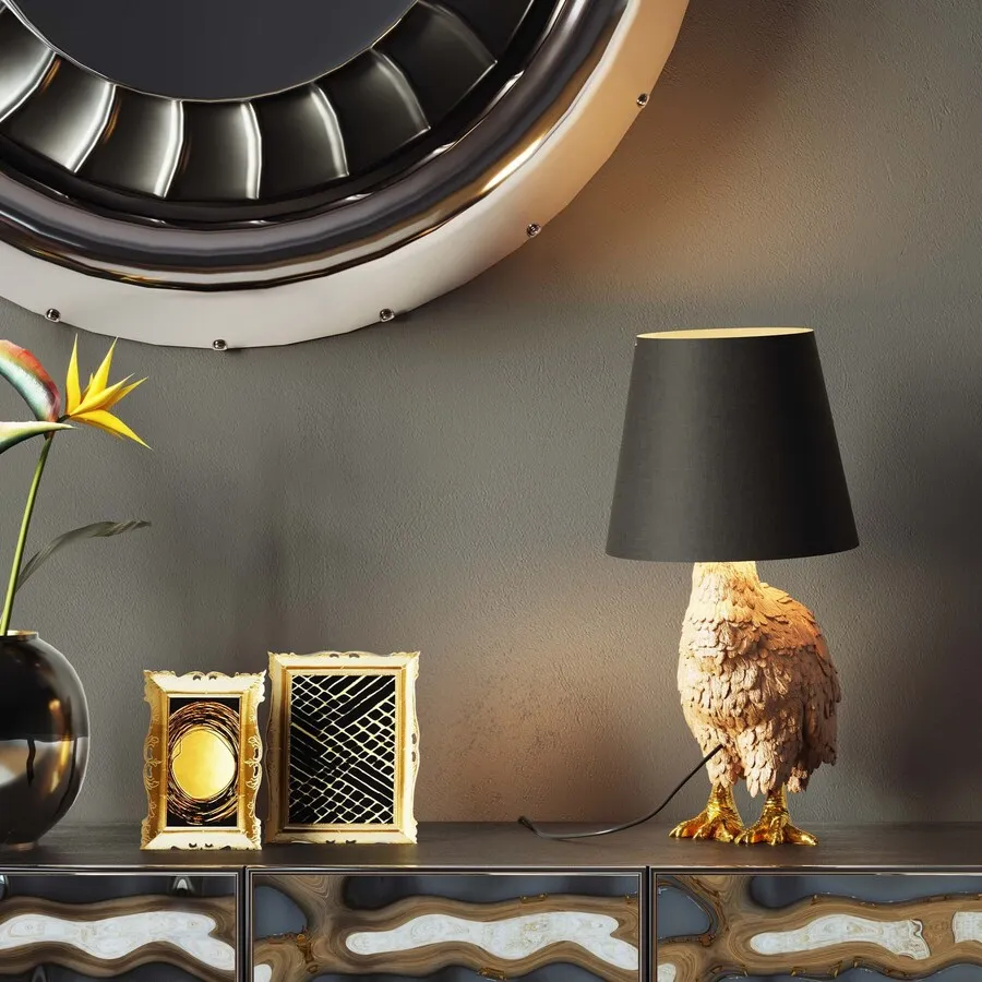 Lampa stołowa ANIMAL DUCK - złoty/czarny