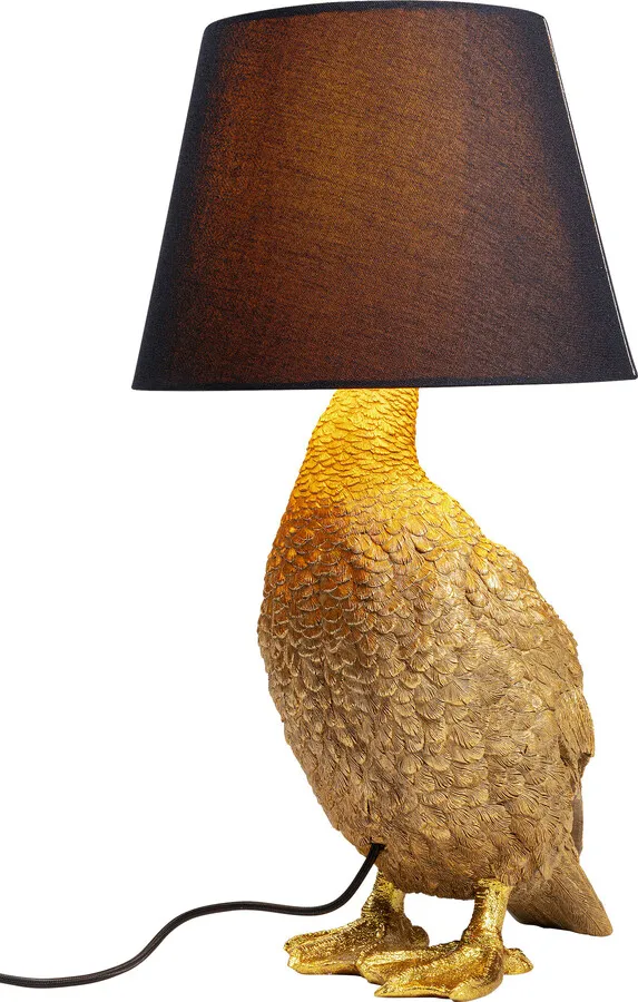 Lampa stołowa ANIMAL DUCK - złoty/czarny