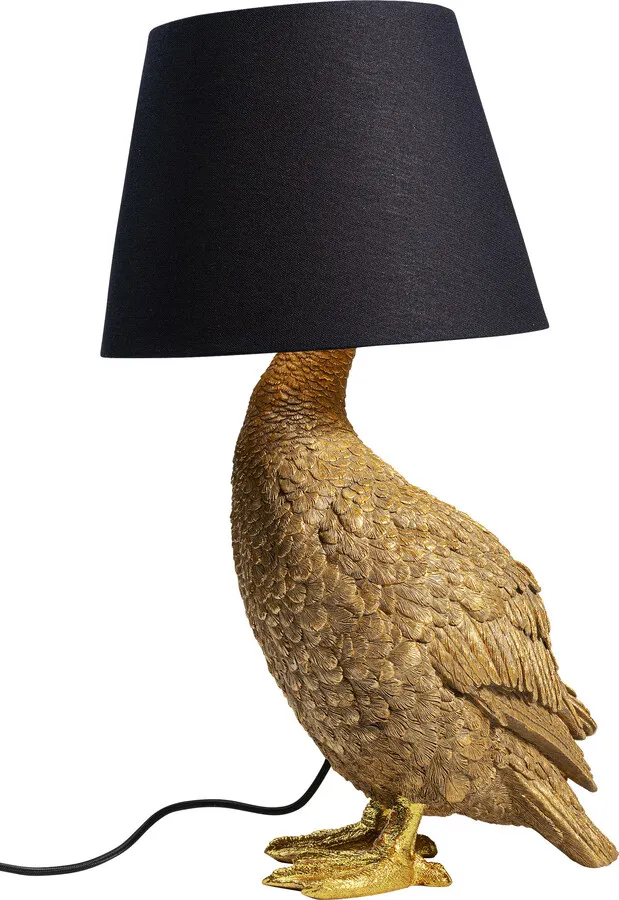 Lampa stołowa ANIMAL DUCK - złoty/czarny
