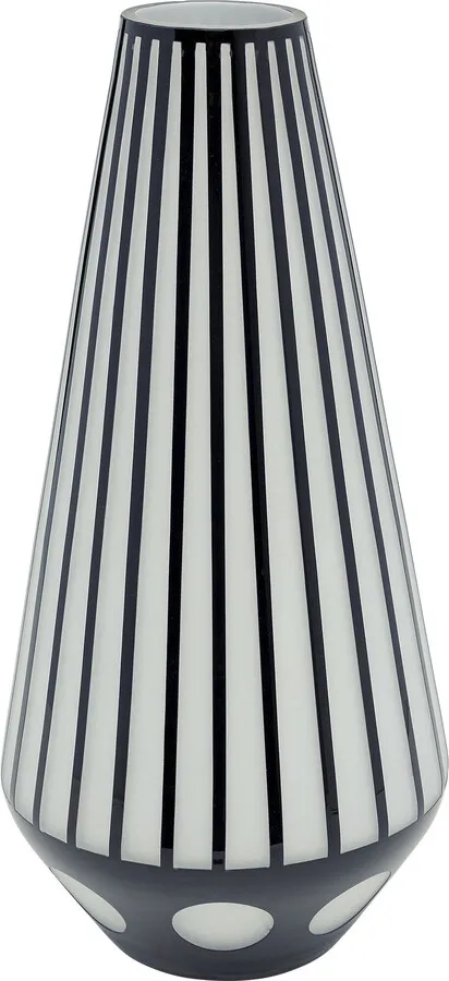Wazon BRILLAR CYLINDER 44 - biały/czarny