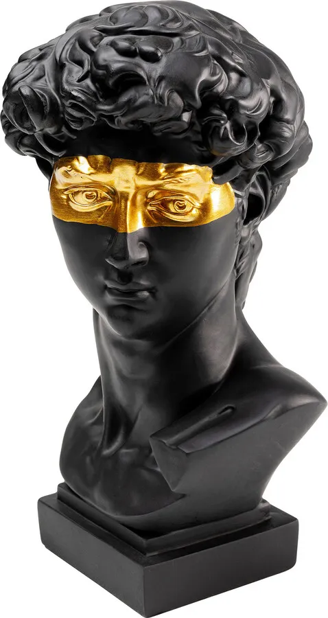 Figurka dekoracyjna DAVID EYES 30 - czarny/złoty