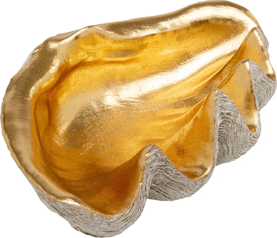 Misa dekoracyjna NOBLE SHELL 41x27 - złoty/srebrny