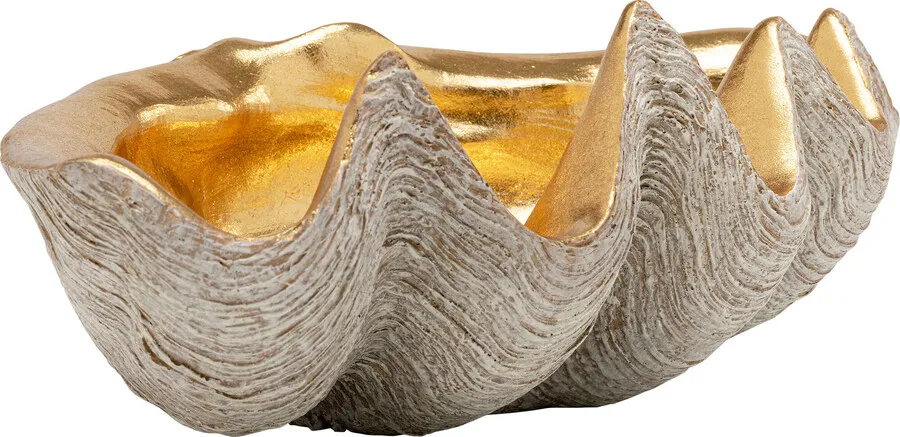 Misa dekoracyjna NOBLE SHELL 41x27 - złoty/srebrny