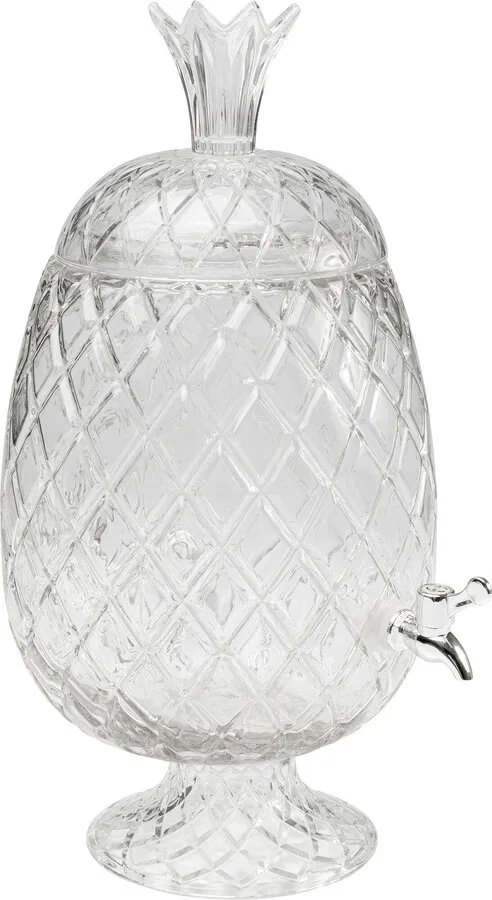 Słoik do napojów z kranikiem PINEAPPLE - transparentny