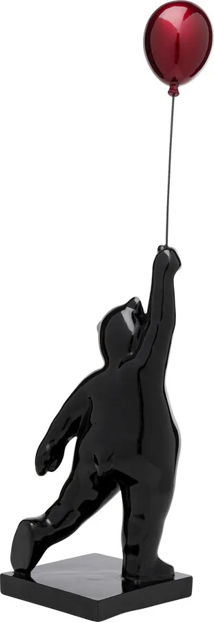 Figurka dekoracyjna BALLOON BEAR 74 - czarny