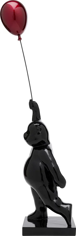 Figurka dekoracyjna BALLOON BEAR 74 - czarny