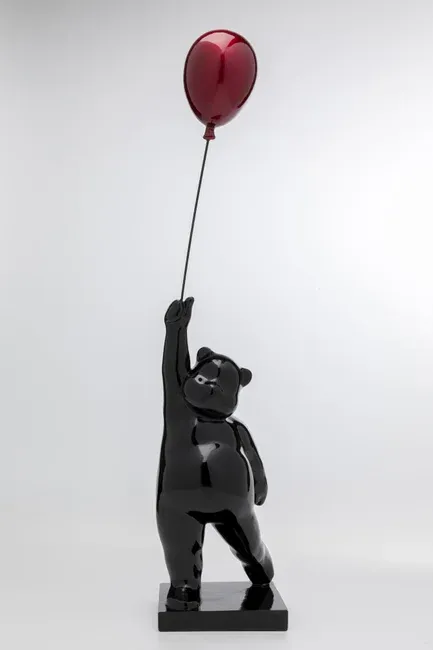 Figurka dekoracyjna BALLOON BEAR 74 - czarny