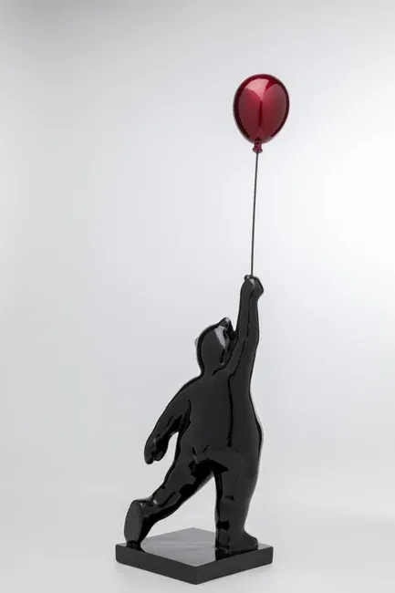 Figurka dekoracyjna BALLOON BEAR 74 - czarny