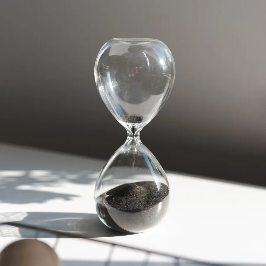 Klepsydra HOURGLASS TIMER 43 - czarny